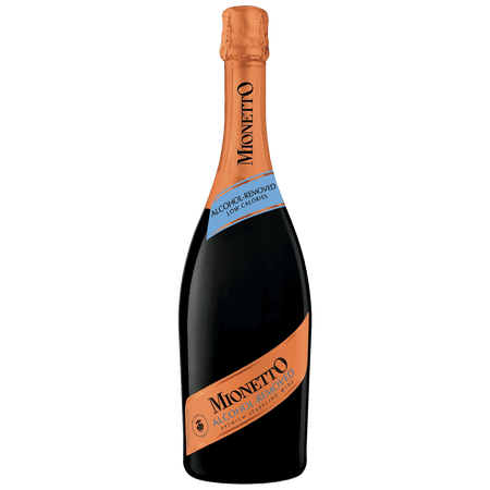 Mionetto Alcohol-Removed Prosecco – Premium Non-Alcoholic Sparkling Wine from Veneto Region, Italy – 750ml Bottle - 1 Pack