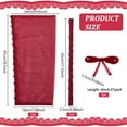 thumbnail image 2 of 1 Set Mesh Bridal Dress Zipper Replacement Adjustable Fit Mesh Corset Back Kit Lace-up Formal Prom Dress Dark Red 450x25x1.5mm, 2 of 6