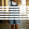 thumbnail image 3 of Shortalls for Women Denim Shortalls Button Front Spaghetti Strap Overalls Shorts Romper Jumpsuits Loose Fitting Tops for Women Plus Size Workout Jumpsuit Wide Leg Loose Bib Jean,Blue,XL, 3 of 6
