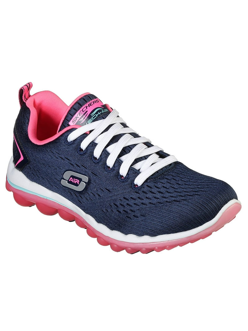Skechers Sport Women's Air Run Fashion Sneaker, Navy Hot Pink, 6.5 M - Walmart.com