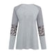 thumbnail image 4 of Puntoco Moda Mujer Cuello Redondo Manga Larga Estampado Casual Camiseta Blusa Puntoco Puntoco-2081, 4 of 5