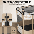 thumbnail image 6 of BEBANG Pet Playpen, Foldable Portable Dog Cat Playpens Exercise Kennel Tent, Removable Shade Cover, Indoor Outdoor Travel Camping Use(M), 6 of 9