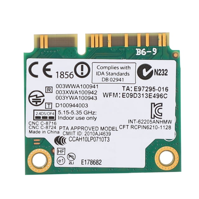 Tarjeta de Red Universal de Doble Banda 2.4G/5G Para ThinkPad, Tarjeta de Red Mini Pci-E, Para La CompuTADORA Portátil Wireless-N 6202