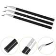 thumbnail image 3 of KAKOWELY Eyeliner Coude 3 Pcs Manche Long Pinceau Eyeliner Incliné Pinceau Lèvres Pinceau Maquillage pour Application Précise Pinceau Multifonctionnel pour Eyeliner Lèvres, 3 of 4