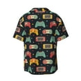 thumbnail image 2 of Sigee Retro Video Game Print Men's Shirts Casual Button Down Short Sleeve Summer Beach Shirt Hawaiian Vacation Shirts Tee Shirt-XX-Large, 2 of 7