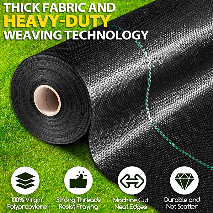 Weed Barrier Landscape Fabric Heavy Duty, 4FT x 100FT Thicken Garden
