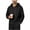 Black, variant on Quarter Zip Sweatshirt for Men Casual Linen Long Sleeve Drawstring Pullover Hoodies Summer Travel Beach Vacation Tops Black M