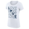 thumbnail image 2 of Women's G-III 4Her by Carl Banks White Memphis Grizzlies Super-Slim Fit Lightweight Basketball Love T-Shirt, 2 of 3