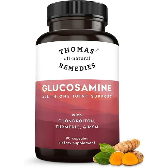 Thomas’ All-Natural Remedies Glucosamine Chondroitin MSM Joint Complex – 90 Ct