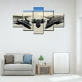 thumbnail image 2 of TISHIRON 5PCS Framed Canvas Wall Art Set,60"x32" Air Force Plane -SR-71 Blackbird Canvas Art Decor, 2 of 7