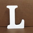 thumbnail image 1 of Lisbinx Wood Wooden Letters White Alphabet Wedding Birthday Party Home Decorations L Deals, 1 of 3