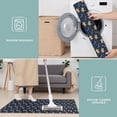 thumbnail image 6 of Dark Blue Christmas Gingerbread Pattern Kitchen Rugs Sets Of 3,Kitchen Runner Rugs Non Skid Washable,Decorative Kitchen Floor Mats for Kitchen,Sink,Laundry,17"x30"+ 17"x47" + 17"x59", 6 of 6