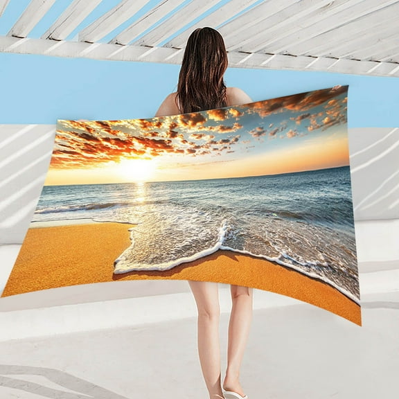 YiBai Lazy Beach Towel Beach Towel Magical Towel,O,Free Size #N.2070