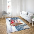 thumbnail image 4 of Santa is Coming Abyssinian Merry Christmas Xmas Noel Truck Tree Indoor Rug Cat Lover Kitten Owner Gifts Carpet Living Bed Room Sofa Home Decor - 02023, 4 of 5
