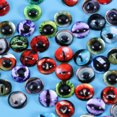 thumbnail image 2 of MasteelfCA 50 Pcs Mélange de Verre Rond 12MM Pierre Il d'Animal Accessoires de Bijoux Diy - 4, 2 of 7