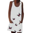 thumbnail image 1 of Birdeem Mode Femmes Printemps/été Robe Sans Manches à Col Rond Imprimé Décontracté, 1 of 1