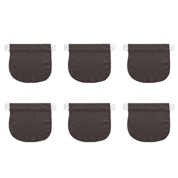 Embarazo Elástico Ajustable Pantalones Botón Extender (Gris Oscuro)