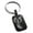 Black, variant on Stainless Steel Menacing Hydra Engraved Small Rectangle Dog Tag Charm Keychain Keyring