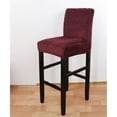 thumbnail image 3 of Dowbom Velvet Bar Stool Cover, Stretch Pub Counter Chair Slipcover Washable Chair Covers Protector, 3 of 8