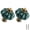 Teal, variant on Minzimin Pumpkin Knobs 2 Pack Ceramic Cabinet Knobs Vintage Drawer Pulls - Antique Dresser Pulls with Screws for Closet Drawer Cupboard Cabinet and DIY Home Project