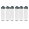 thumbnail image 1 of 6 Clear Plastic Sports Bottles Set, 28 oz. - Flip Lid, Two Tone, Durable - Clear, 1 of 5