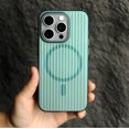 thumbnail image 3 of Premium Corrugated Pattern Magsafe Case For Iphone 15 Series,iPhone 16 Plus, 3 of 7