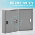 thumbnail image 5 of Yeeoy Locking Narcotics Safe, Wall Mounted Medicine Cabinet with Lock & Double Door, Secure Steel Drug Cabinet Medicine Storage Safe Box for Home School Office, 5 of 8