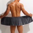 thumbnail image 5 of GIXUSIL 2Pcs 12 x 55 inch Men's Bath Wrap Towel Shower Wrap Towel Adjustable Terry Body Spa Towels with After Shower for Men Gift Spa College Bath Dorm Room Gym(Grey+White), 5 of 7