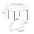 thumbnail image 4 of Mesa Lifetime Plegable para Exterior 121 cm Blanco, 4 of 4