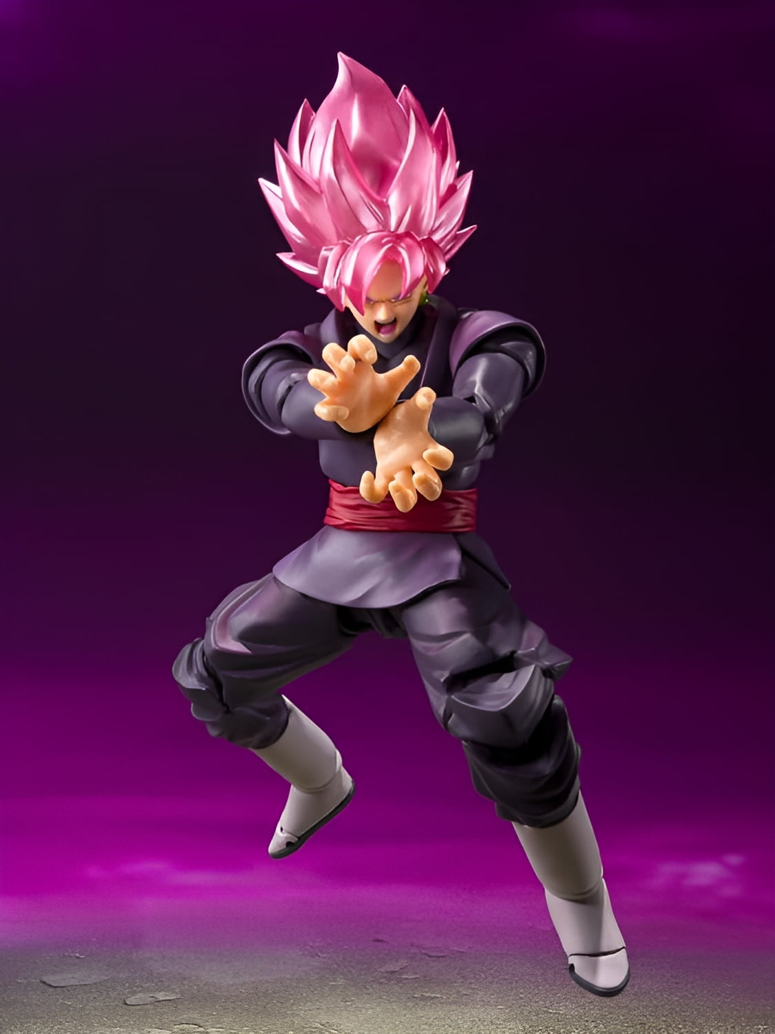 Dragon Ball Super S.H.Figuarts Goku Black Super Saiyan Rose 5.5” Collectible Figure, Bandai, Toys