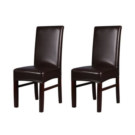 2pcs One Piece Pu Leather Stretchable, Stretch Dining Chair Covers Nz