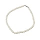 thumbnail image 5 of Collar corto de perlas de vidrio blanco de 8 mm para mujer, joyería de perlas de imitación, regalos de disfraces, 5 of 5
