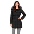 thumbnail image 6 of Heting Women's Puffer Jacket Winter Coat Long Warm Outerwear with Removable Hood Black XL, 6 of 9