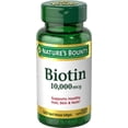 thumbnail image 1 of Suplemento de biotina Nature's Bounty 10000 mcg 120 Cápsulas blandas, 1 of 5