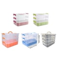 thumbnail image 5 of 3 Layer Stacking Box Large Capacity Storage Box Practical Storage Container, 5 of 12