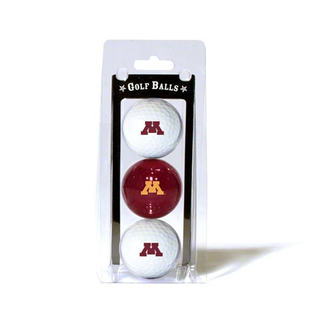 Team Golf Minnesota Golden Gophers Golf Balls, MultiColor, 3 Pack