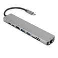 thumbnail image 1 of Eje, 8 en 1 eje USB HDMI Cto tipo eje claridad notable, 1 of 8