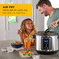 thumbnail image 5 of Crock Pot SCCPPA800-V1 8 Quart Express Crock Programmable Slow Cooker & Pressure Cooker with Air Fryer Lid, Stainless Steel, 5 of 6