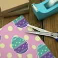thumbnail image 3 of Cute Easter Egg Turquoise Purple Polka Dots Premium Roll Gift Wrap Wrapping Paper, 3 of 4
