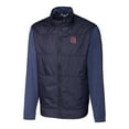 thumbnail image 2 of Men's Cutter & Buck Navy Gonzaga Bulldogs Vault Big & Tall Stealth Hybrid Quilted Full-Zip Windbreaker Jacket, 2 of 3