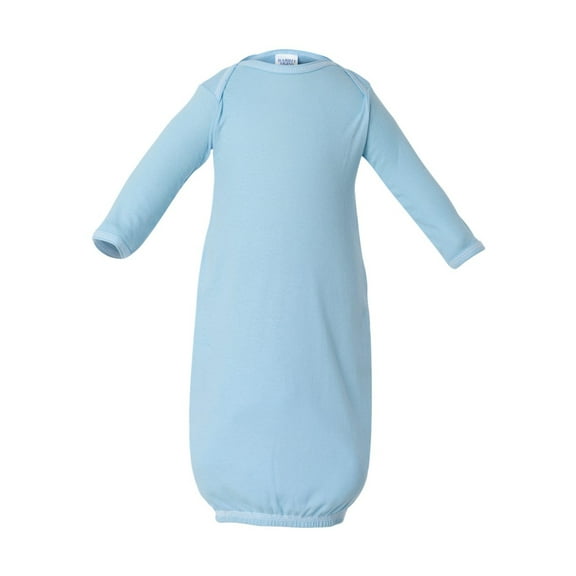 Rabbit Skins Infant Baby Rib Layette Rabbit Skins T-Shirts for Baby Boy Girl Sleeper Gown Unisex Long Sleeve Baby Gown for Boys Baby Layette for Girls All Color White Pink Grey Blue Gifts for Kids