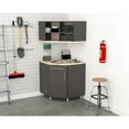 thumbnail image 3 of Inval Kratos Armoire de Rangement d'Angle pour Garage en Gris Foncé et Érable, 3 of 10