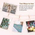 thumbnail image 3 of 2pcs Wall Hanging Photo Display Cable Wire Rod with 20 Rhombus Clips, 5Ft Hanging Picture Frames Collage Rose Gold, 3 of 6