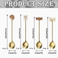 thumbnail image 2 of Tableware Meal Service Set Serveware Dinnerware Table Setting Dining Accessories Dining Essentials Stainless Tea Spoons with Cookie Candy Bowknot Topper Cute Dessert Spoon for Coffee Bar Home Kitchen, 2 of 2