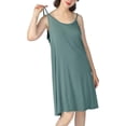 thumbnail image 5 of ShengRui Women's Nightgown Cami Cotton Sleepwear Plus Size Sleeveless Loungewear, 5 of 9