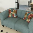 thumbnail image 3 of Roundhill Furniture Della Upholstered Stationary Loveseat, Blue, 3 of 10