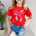 thumbnail image 2 of Godom Girls T Shirts Short Sleeve Kids Loose Soft Tops Kids Tee Tops Girl Clothes, 2 of 5