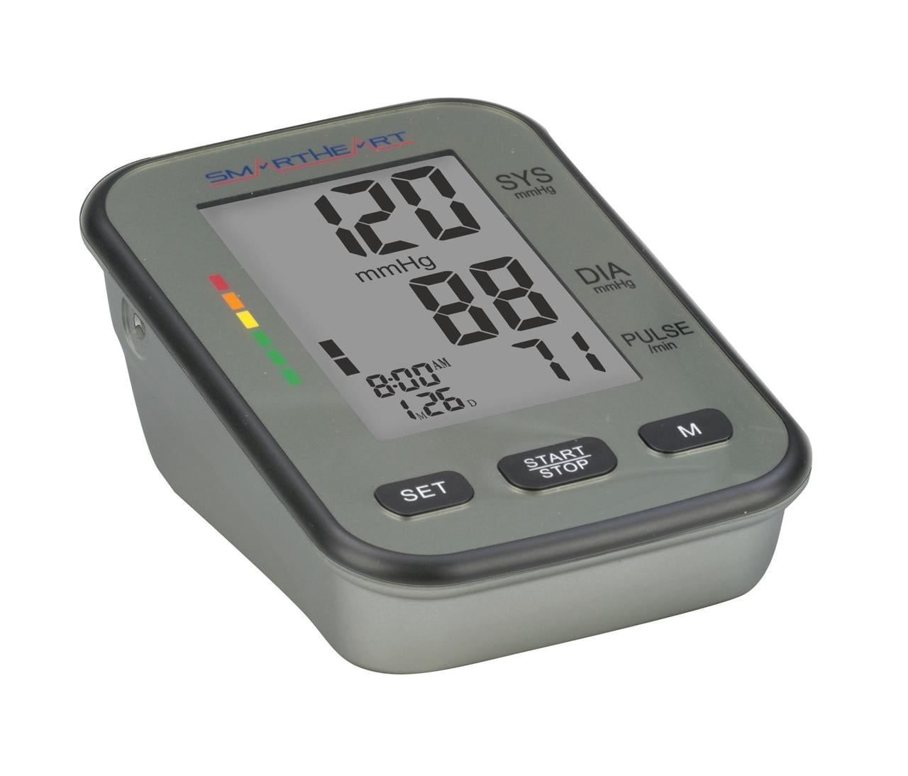 SmartHeart Blood Pressure Monitor | Wide-range Upper Arm Cuff | Talking Trilingual Audible Instructions and Results | 4-Person Memory