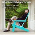 thumbnail image 4 of Dycanpo Folding Adirondack Chairs Set of 6, Hdps Poly Outdoor Chair Weather Resistant, Aruba Blue, 4 of 7
