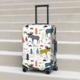 thumbnail image 5 of moose fores trees cartoon Luggage Cover Anti Scratch, Elastic Suitcase Protector Suitcase Covers for Luggage Fits 18-32 Inch Luggage, 5 of 5
